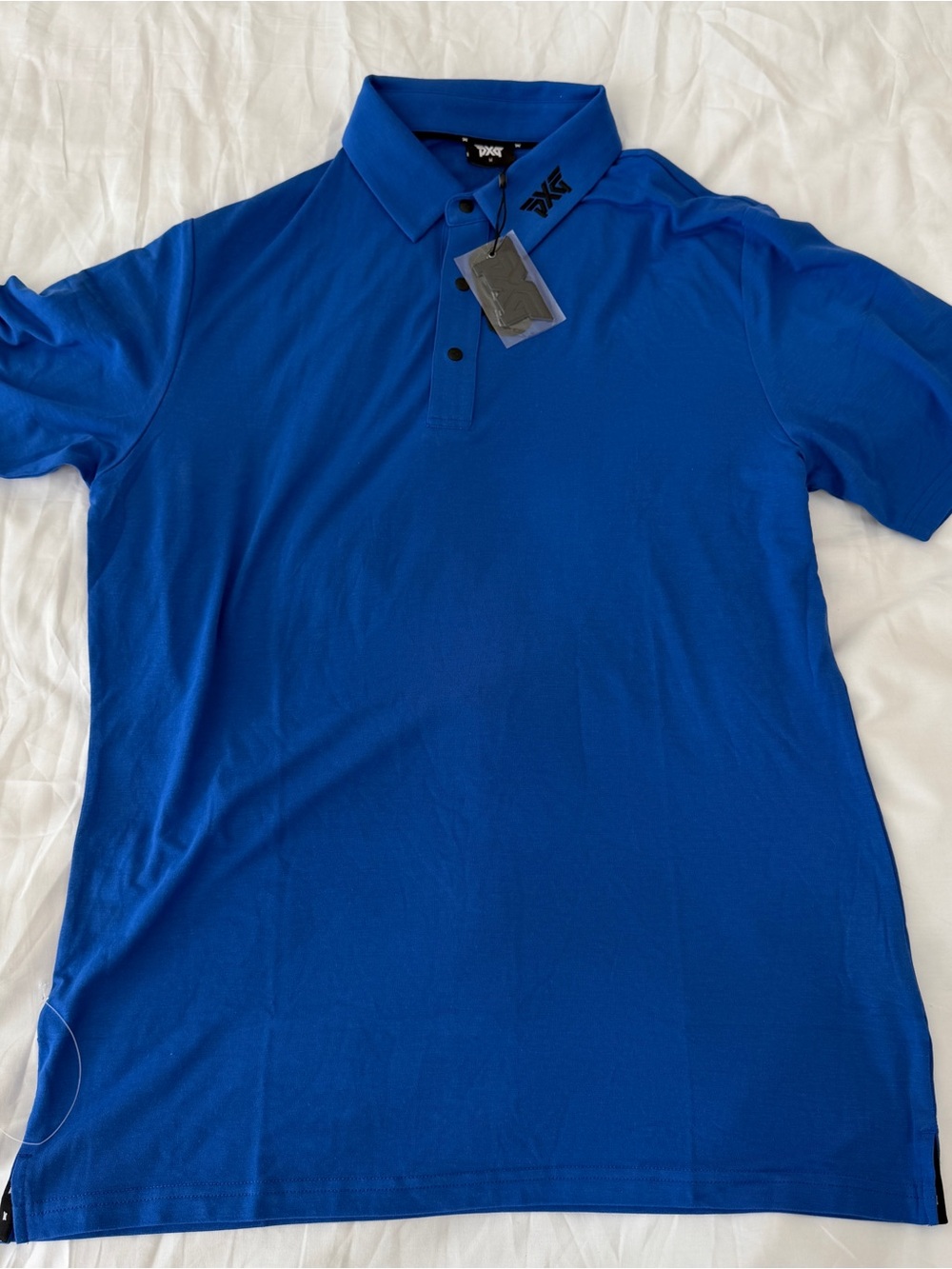 Brand New Mens PXG Tour Modal Polo Golf Size Medium Retail $95 Blue
